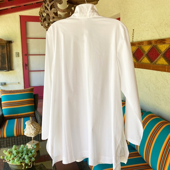 J. JILL White  A-Line Tunic Blouse NWT Medium - Picture 4 of 7